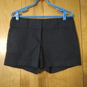 Ann Taylor The City Short Women Size 6 Black Shorts Classic Casual 100% Cotton